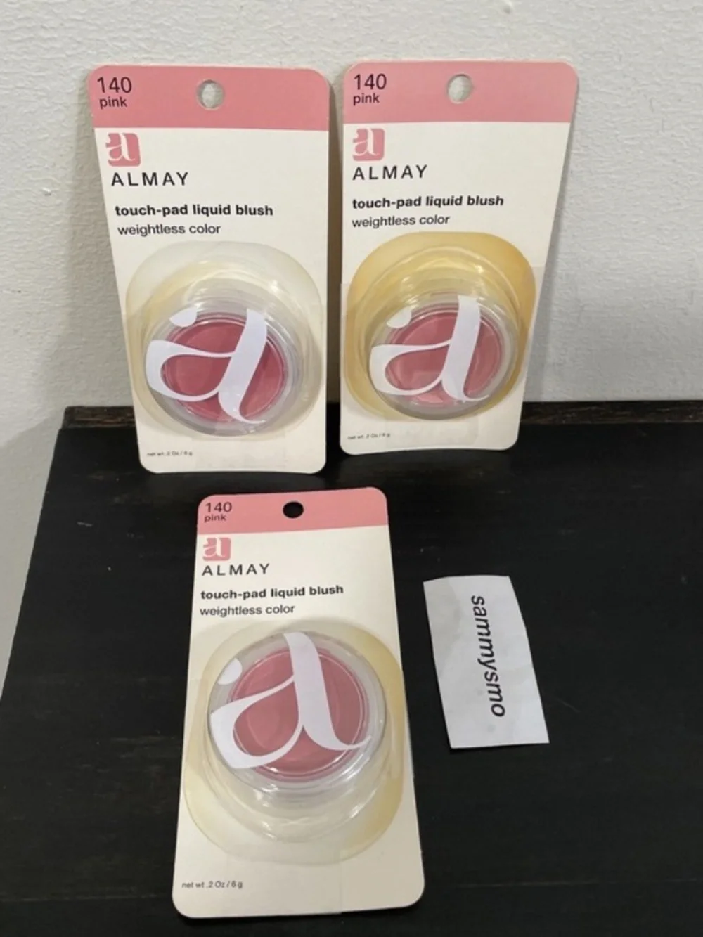 Almay Touch Pad Liquid Blush 140 Pink, x3